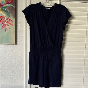 Riley & Rae Navy Romper